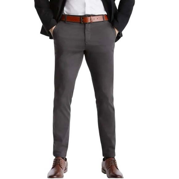 Birddogs Other - Birddogs Broose Waynes Stretch Khakis Dark Charcoal Size 34 Slim Fit